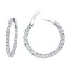 Lafonn 2.70ctw Simulated Diamond Insdie Out Hoops PLT