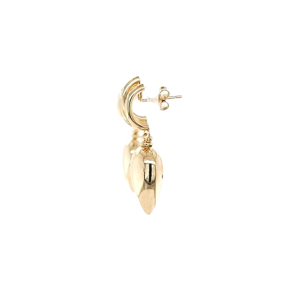 14K Gold Fashion Dangle Earrings - Image 3