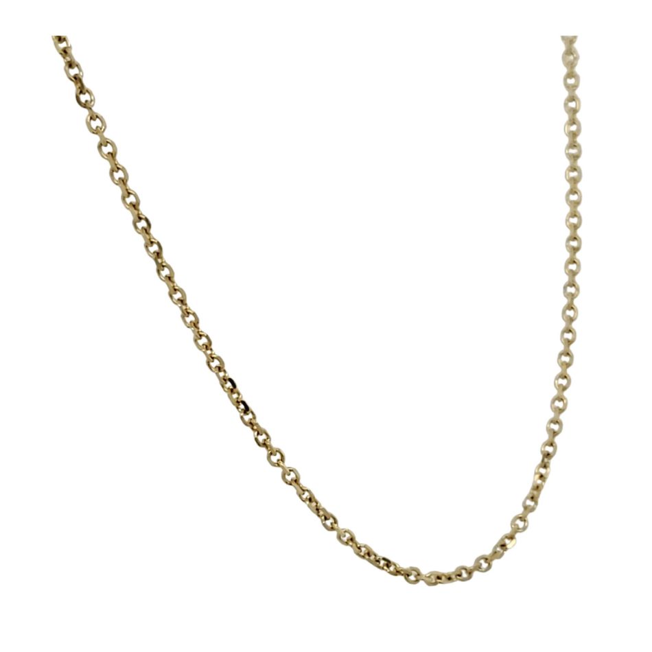 14K Gold Cable Chain - 16" - Image 4