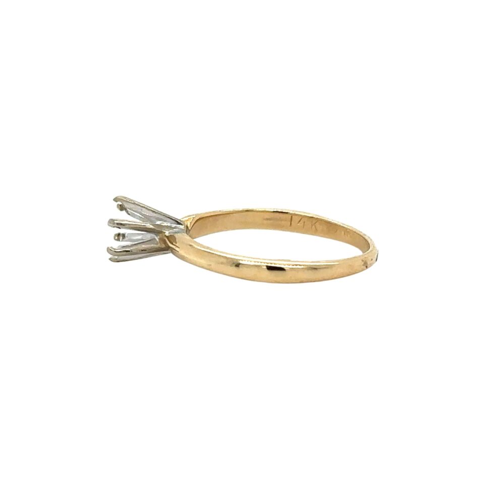 14K Gold Solitaire Engagement Ring - Image 3