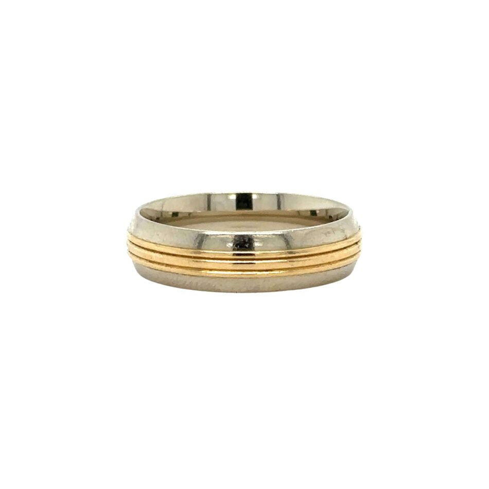 14K Two-Tone Men's Band - Image 3