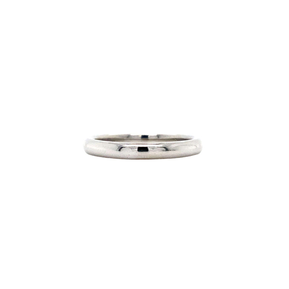 14K White Gold 3mm Band - Image 4