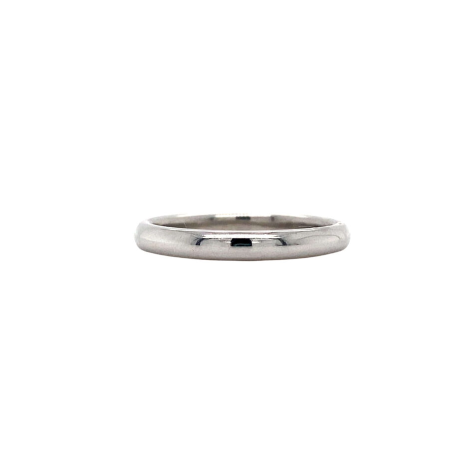 14K White Gold 3mm Band - Image 5