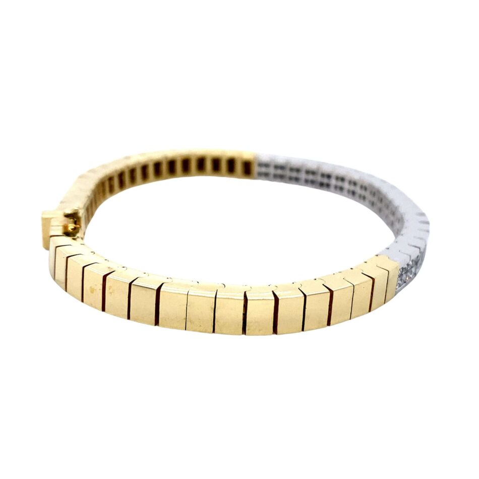 14K Two-Tone 2.25ctw Diamond Bracelet - Image 5