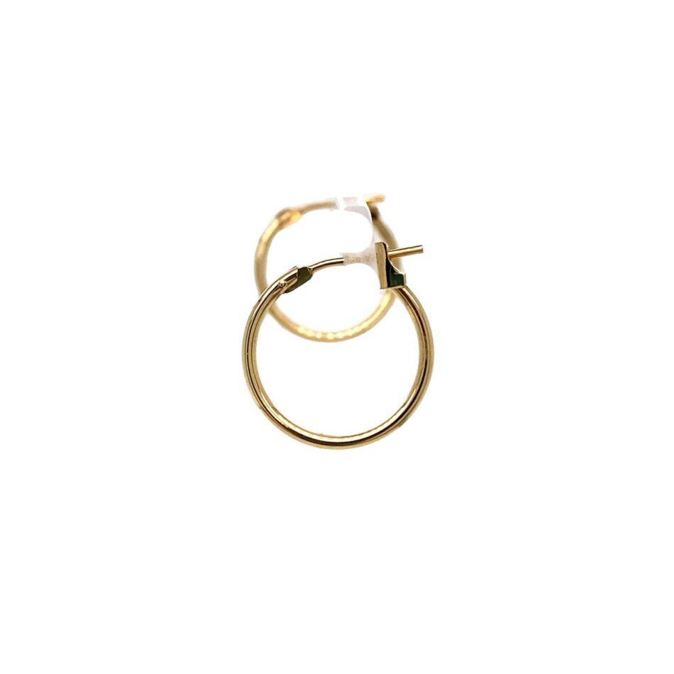 14K Gold Hoop Earrings - Image 3