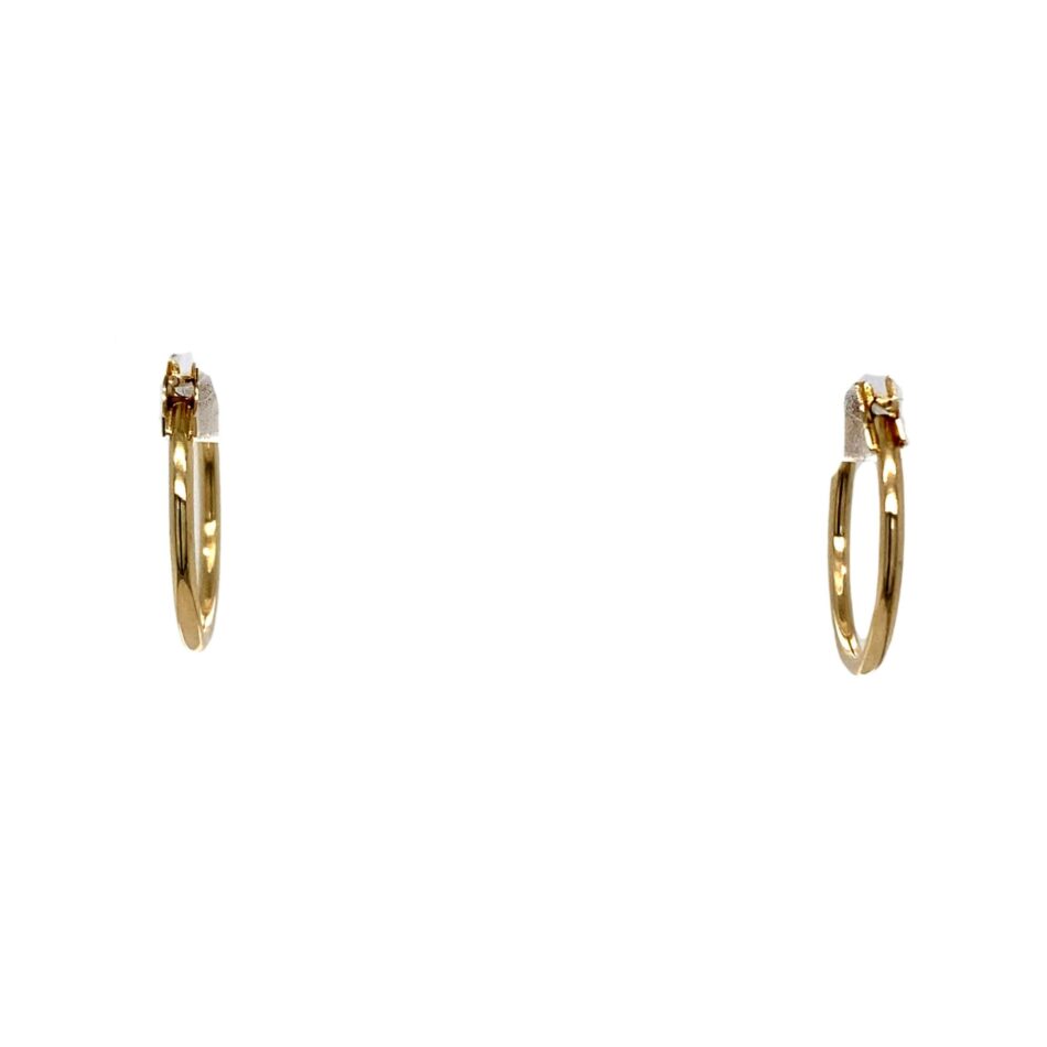 14K Gold Hoop Earrings - Image 4