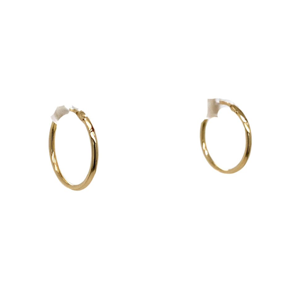 14K Gold Hoop Earrings - Image 6