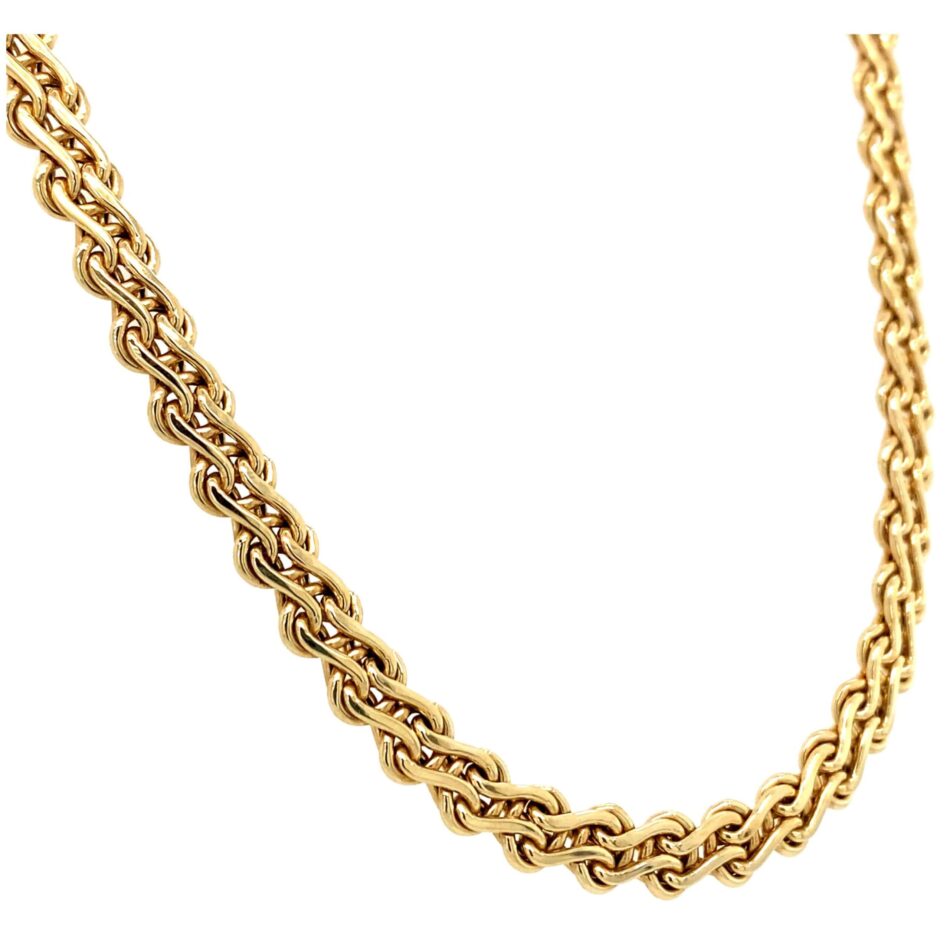14K Gold Fancy Double-Link Chain - Image 4