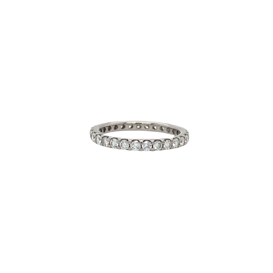 Platinum 1ctw Diamond Eternity Band - Image 5