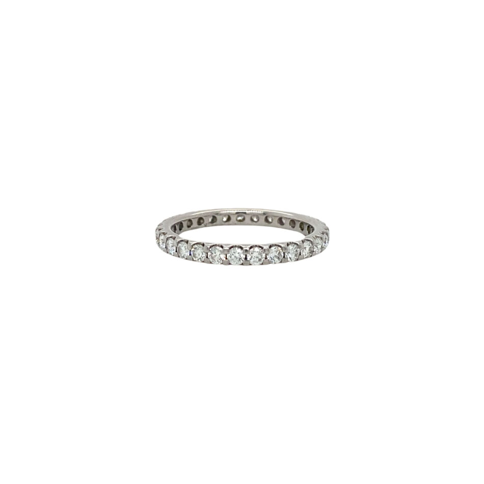 Platinum 1ctw Diamond Eternity Band - Image 6