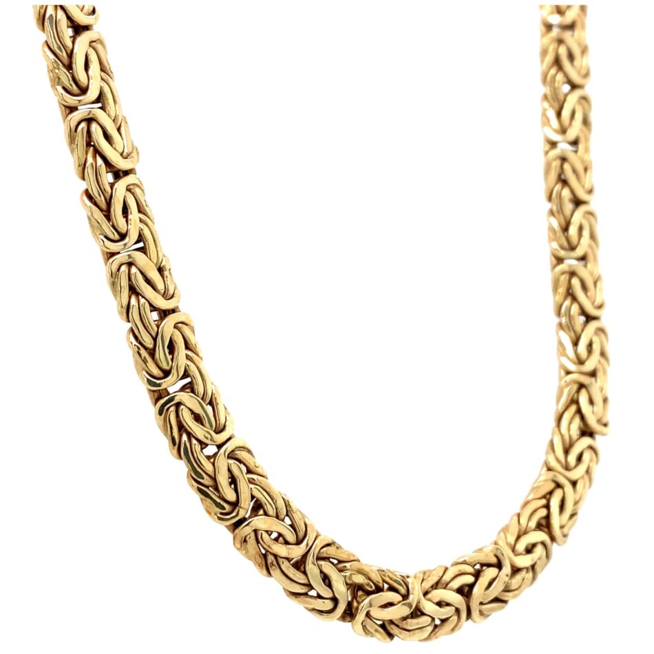 14K Gold Byzantine Chain - 16" - Image 4