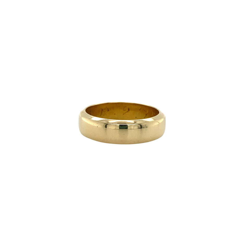 18K Gold 5.75mm Band with Beveled Edge - Image 4