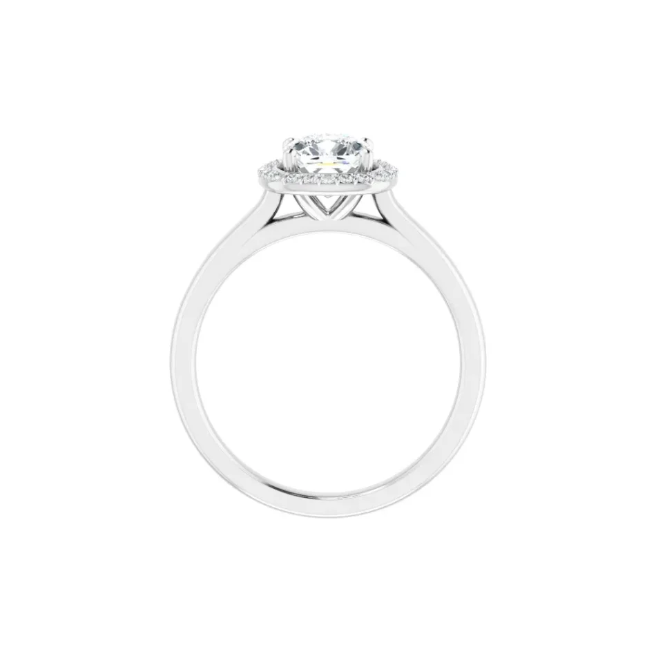 Classic Halo Engagement Ring - Image 5