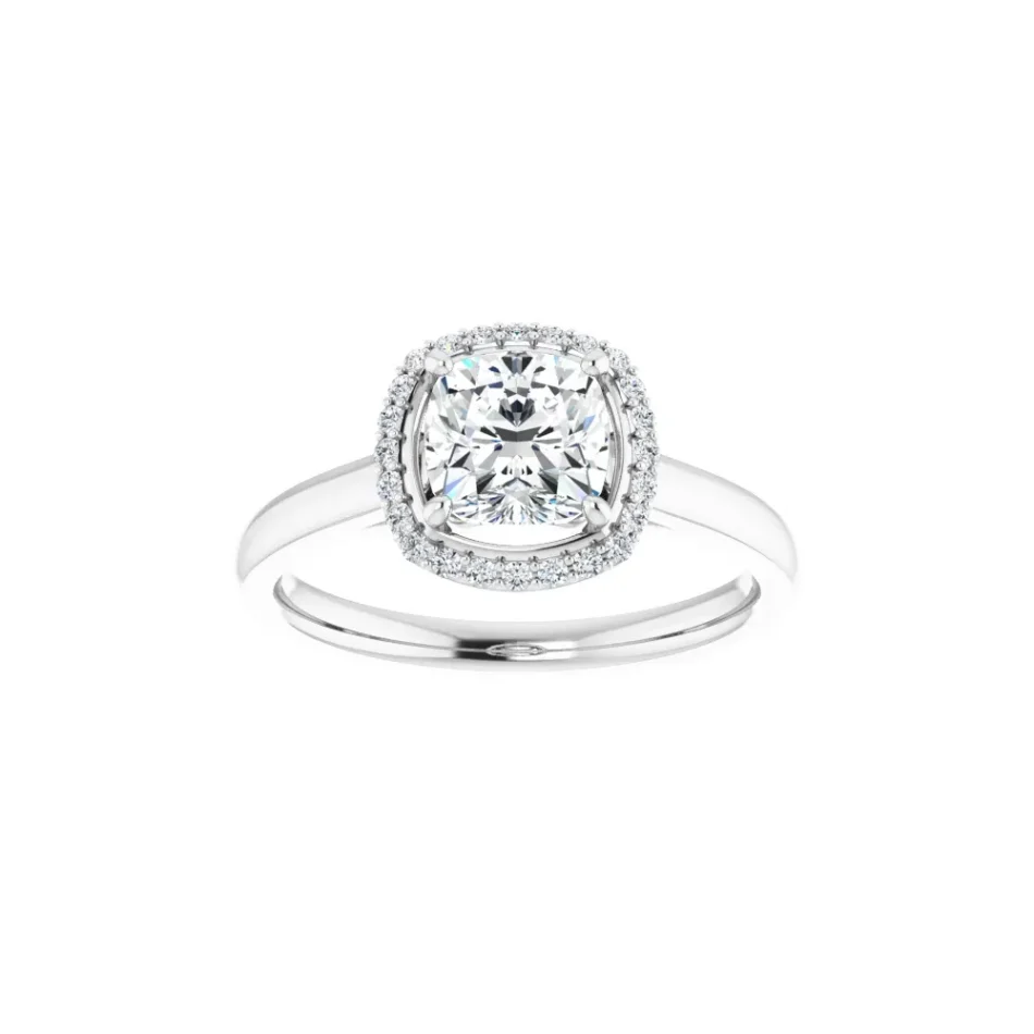 Classic Halo Engagement Ring - Image 4