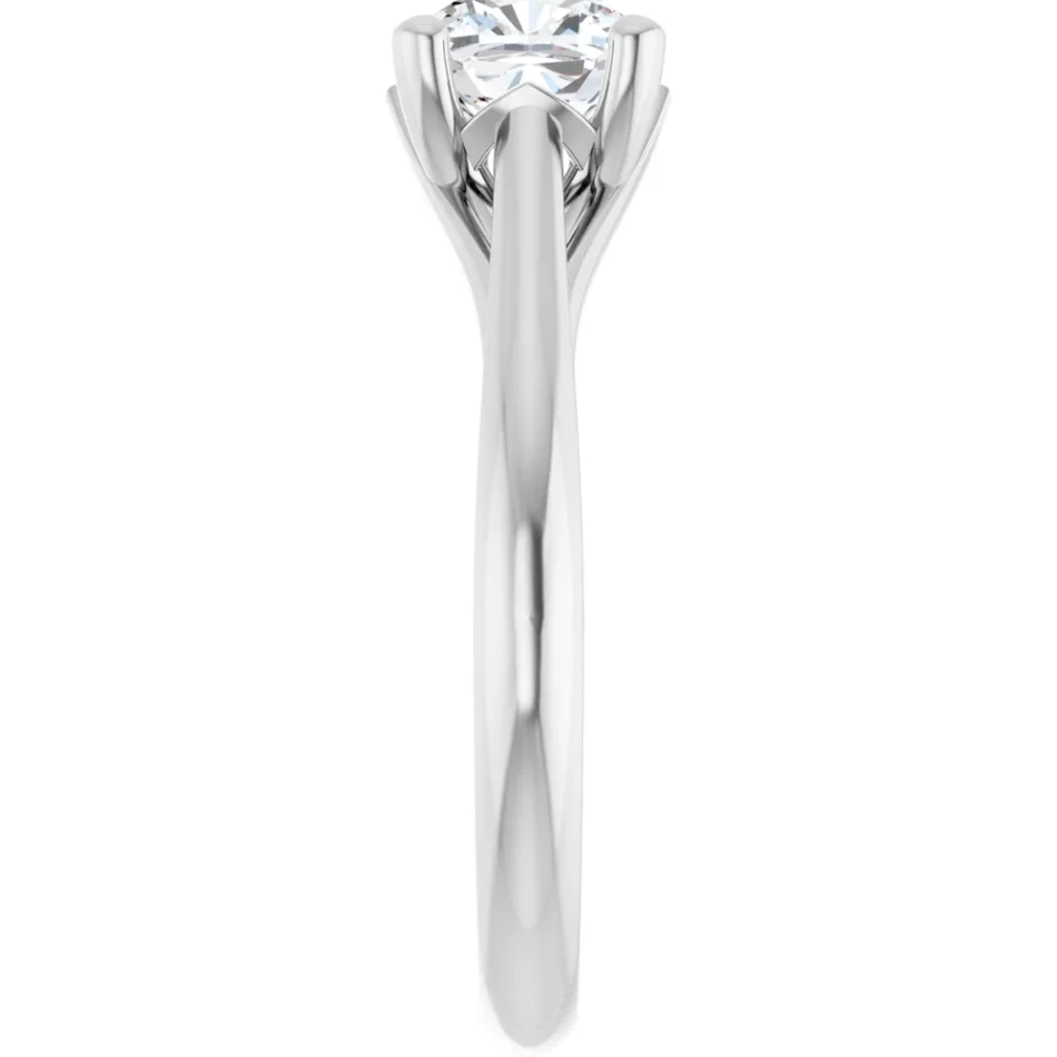 Solitaire Engagement Ring with Fancy Trellis Head - Image 3