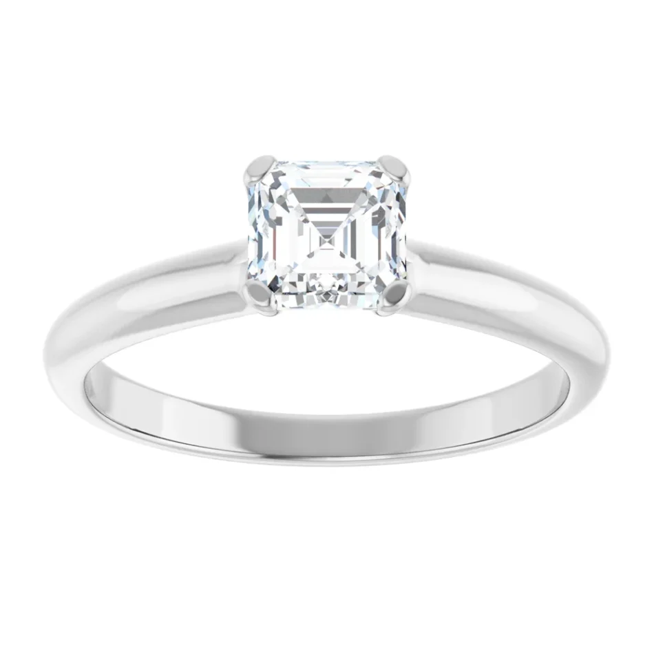 Solitaire Engagement Ring with Open Profile - Image 4