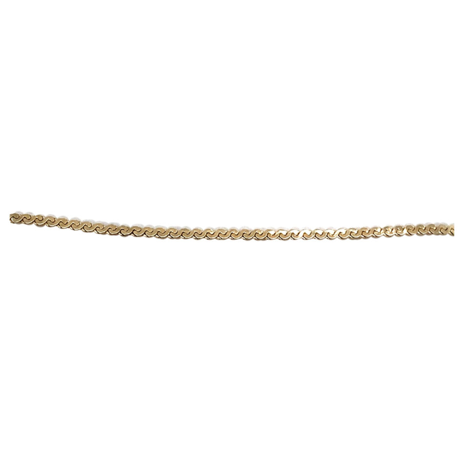 14K Gold Flat S-Link Bracelet - Image 3