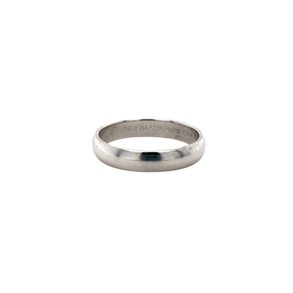 10K White Gold 4mm Band