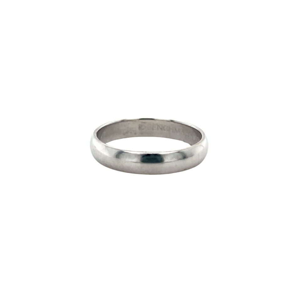 10K White Gold 4mm Band - Image 2