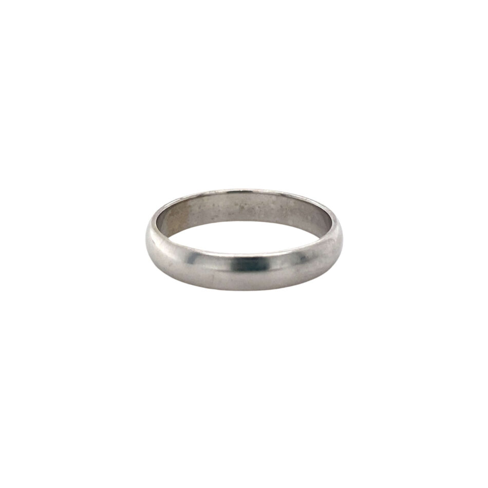 10K White Gold 4mm Band - Image 4