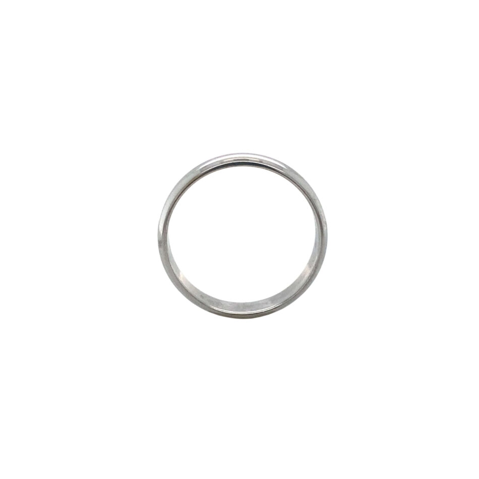 10K White Gold 4mm Band - Image 8