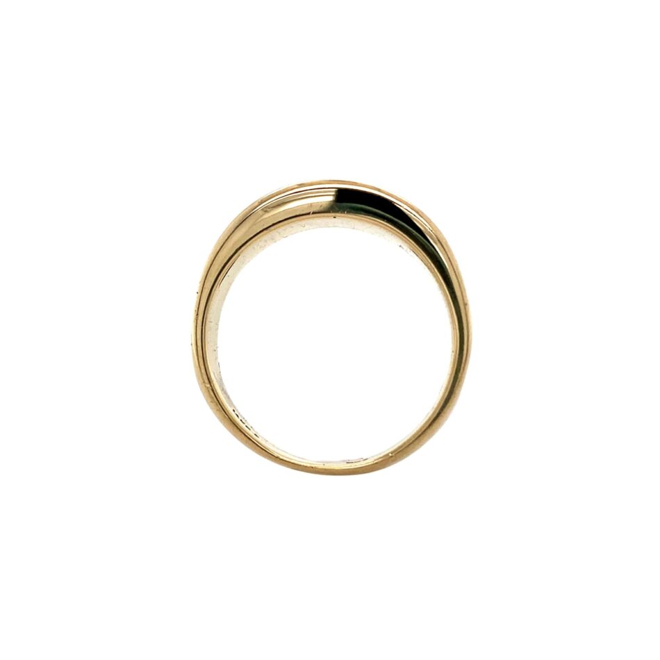 14K Gold .65ctw Five-Stone Diamond Men's Ring - Image 8