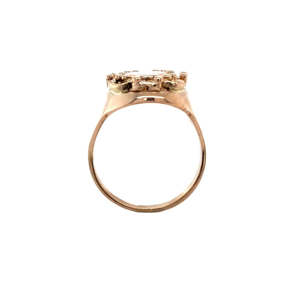 14K Rose Gold Signet Ring - Image 8