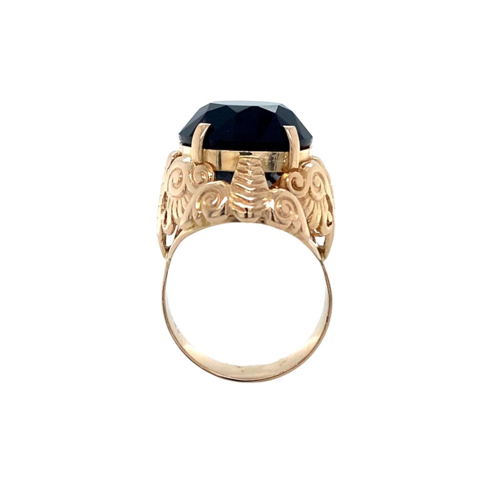 14K Rose Gold Smoky Quartz Filigree Ring - Image 8
