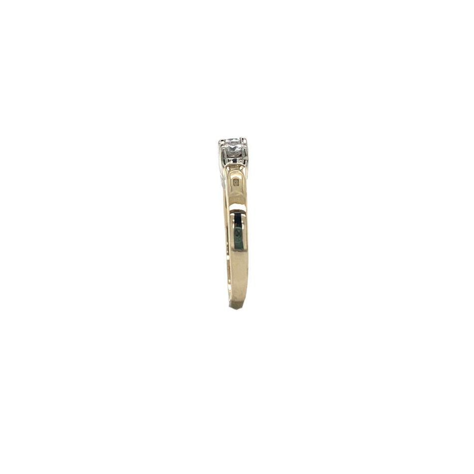 14K Gold .50ctw Diamond Three-Stone Ring - Image 7