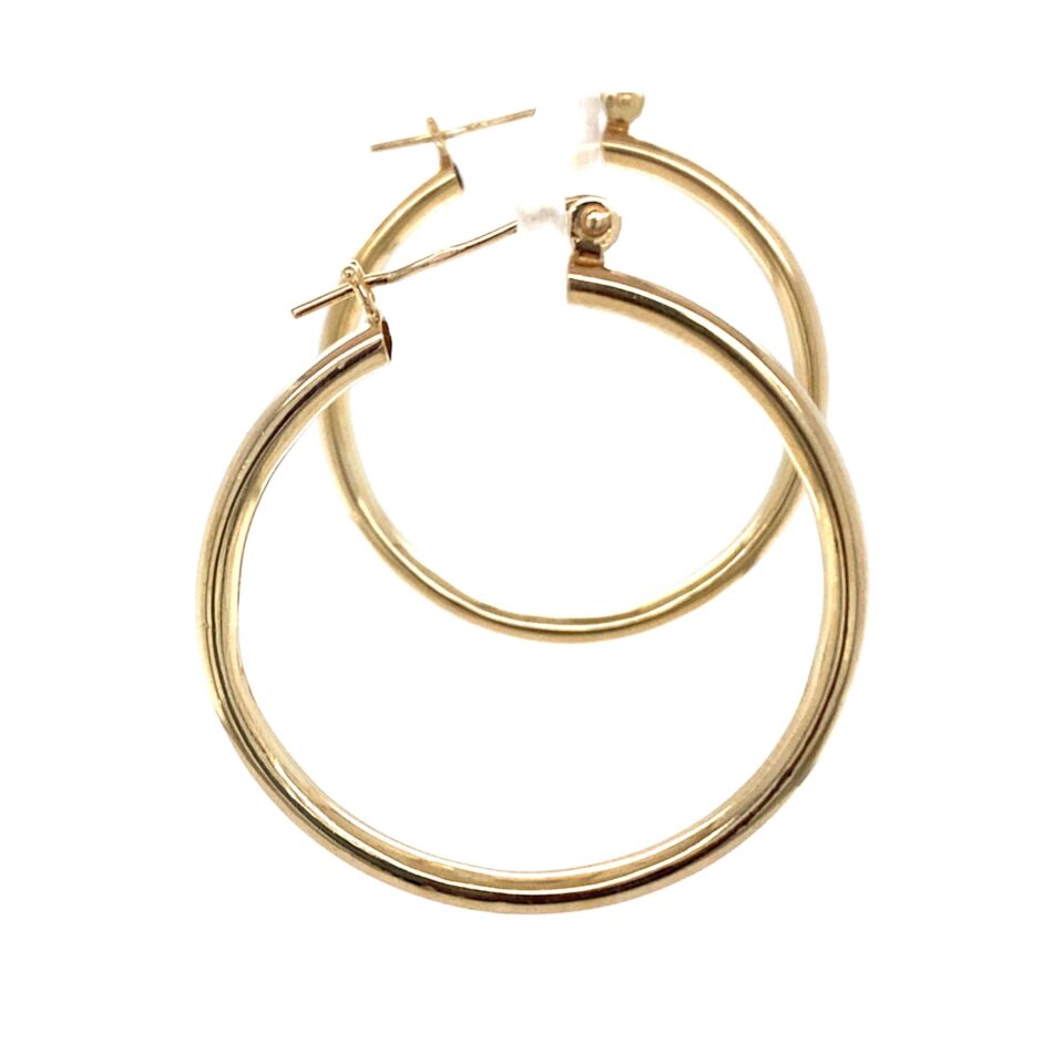 14K Gold Hoop Earrings - Image 5