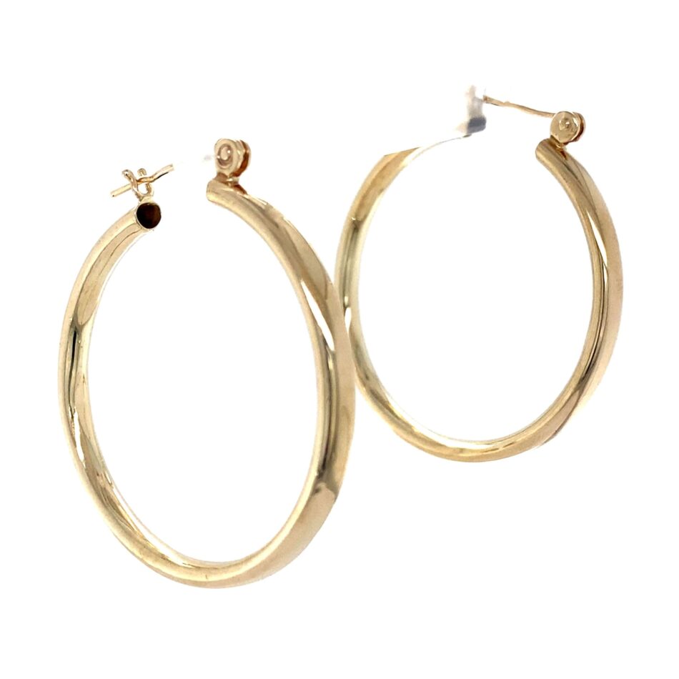 14K Gold Hoop Earrings - Image 6