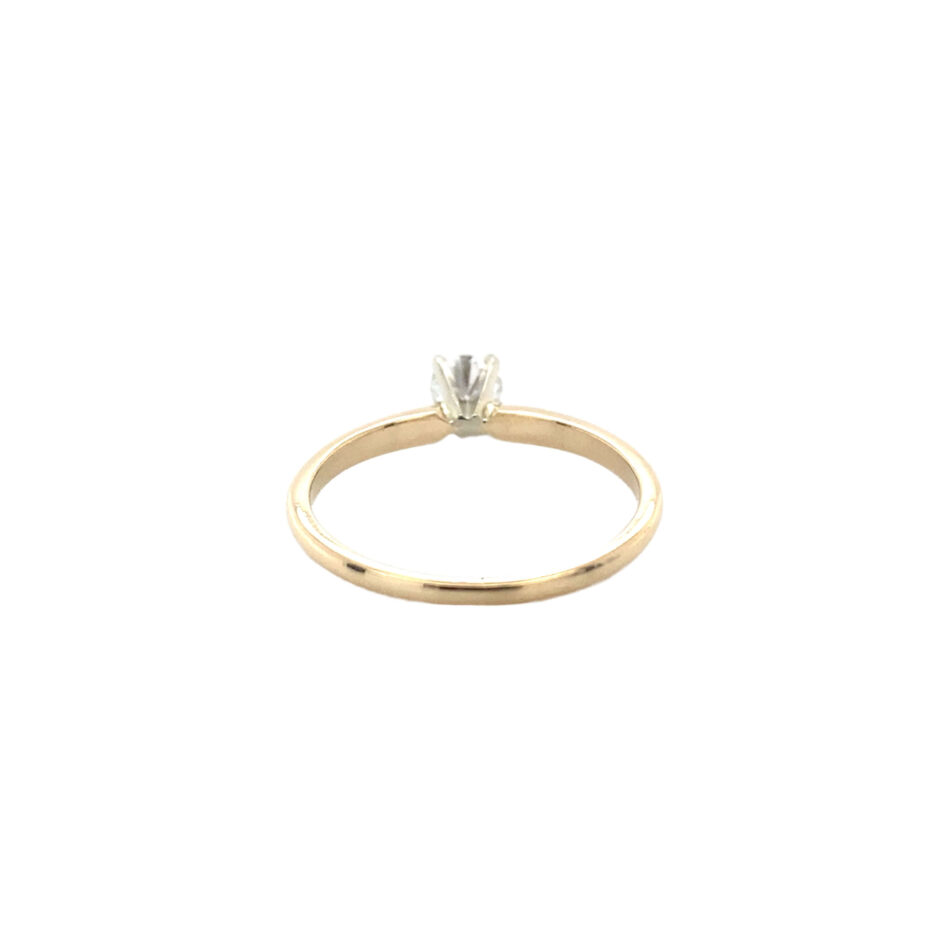 14K Gold .30ct Diamond Solitaire Ring - Image 4