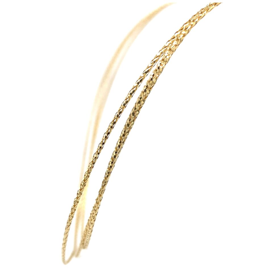 18K Gold Three-Strand Necklace - Image 4