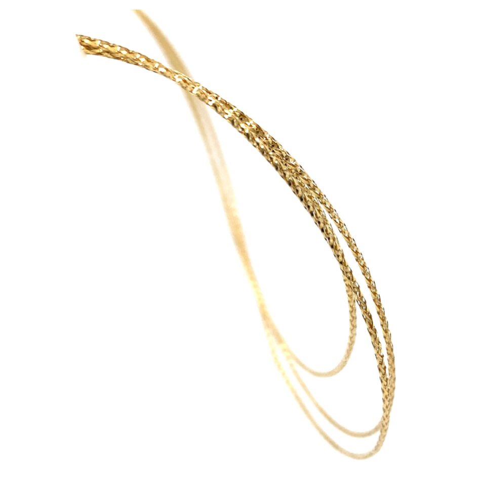 18K Gold Three-Strand Necklace - Image 6