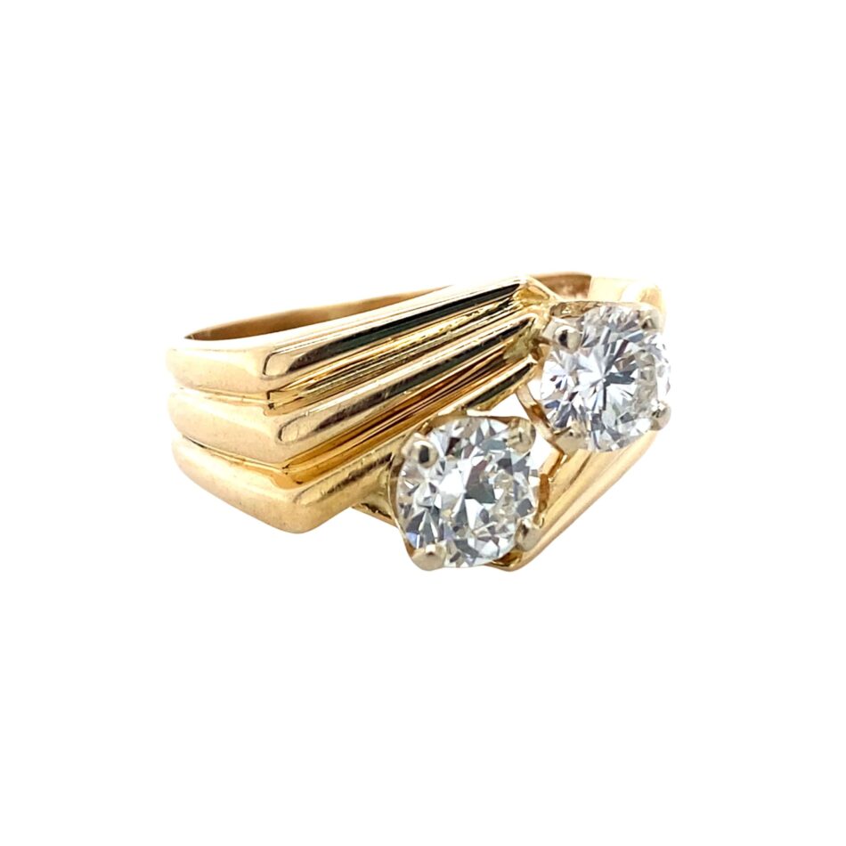 14K Gold Two-Stone 1.60ctw Diamond Ring - Image 6