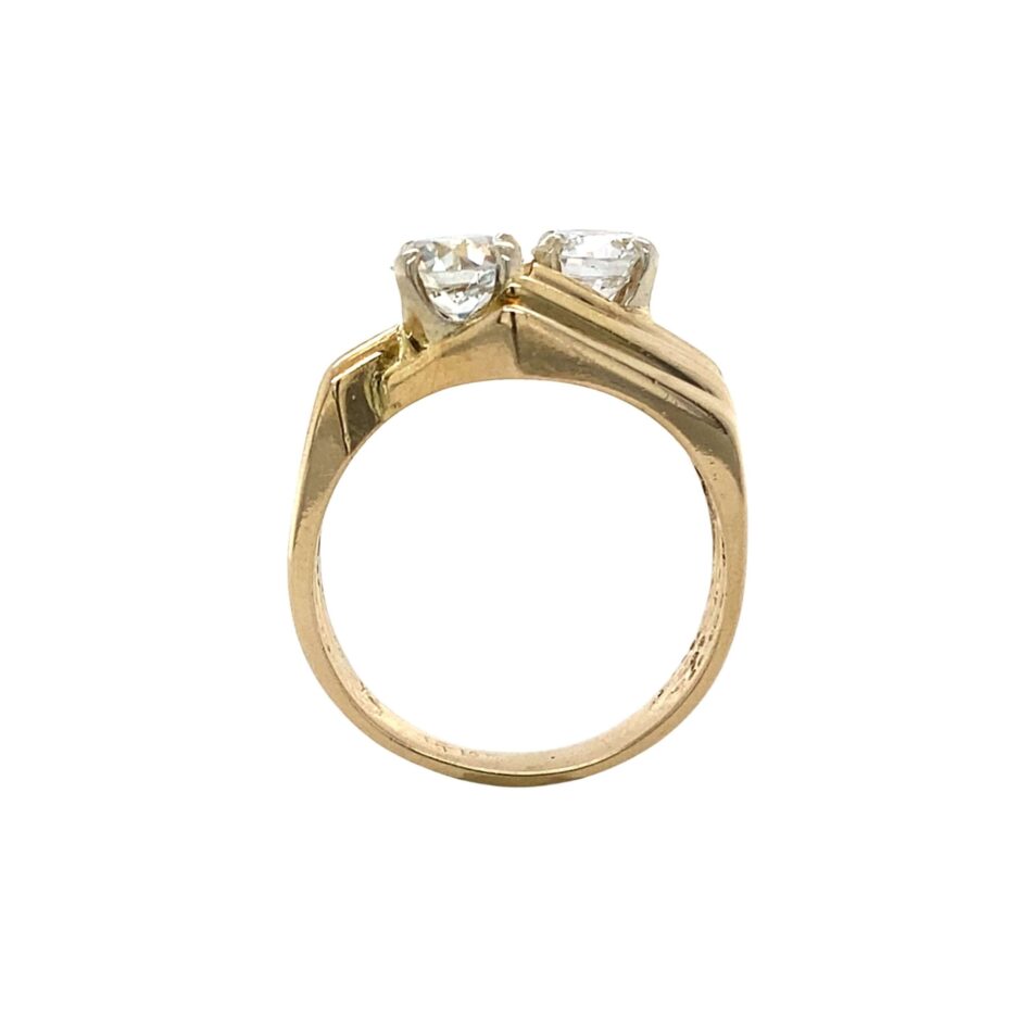 14K Gold Two-Stone 1.60ctw Diamond Ring - Image 8