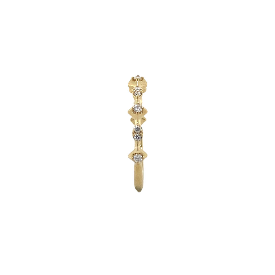 14K Gold .14ctw Diamond Stackable Ring - Image 7