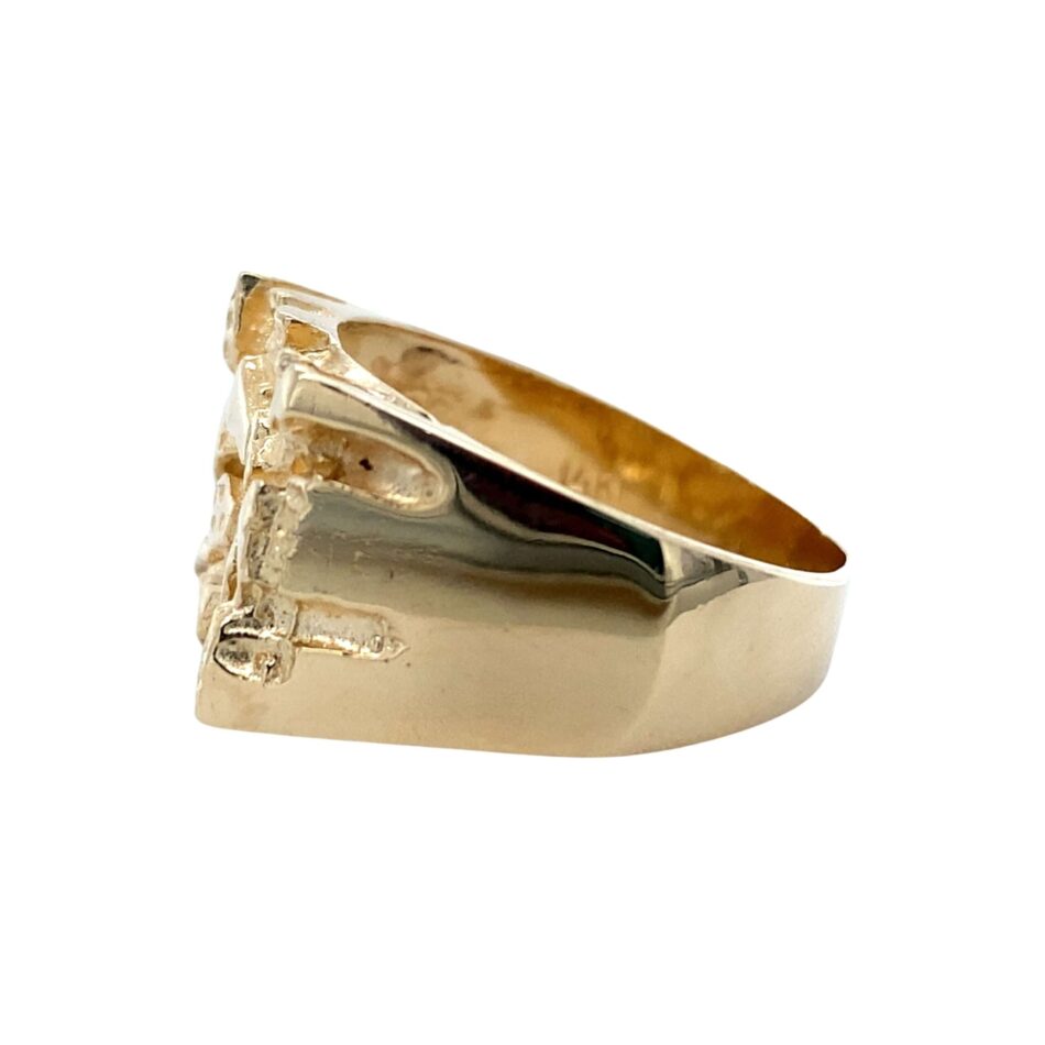 14K Gold Nugget Ring - Image 3