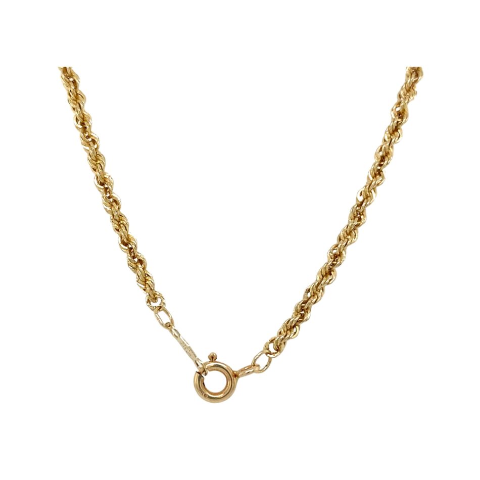 14K Gold Hollow Rope Chain - 18" - Image 6