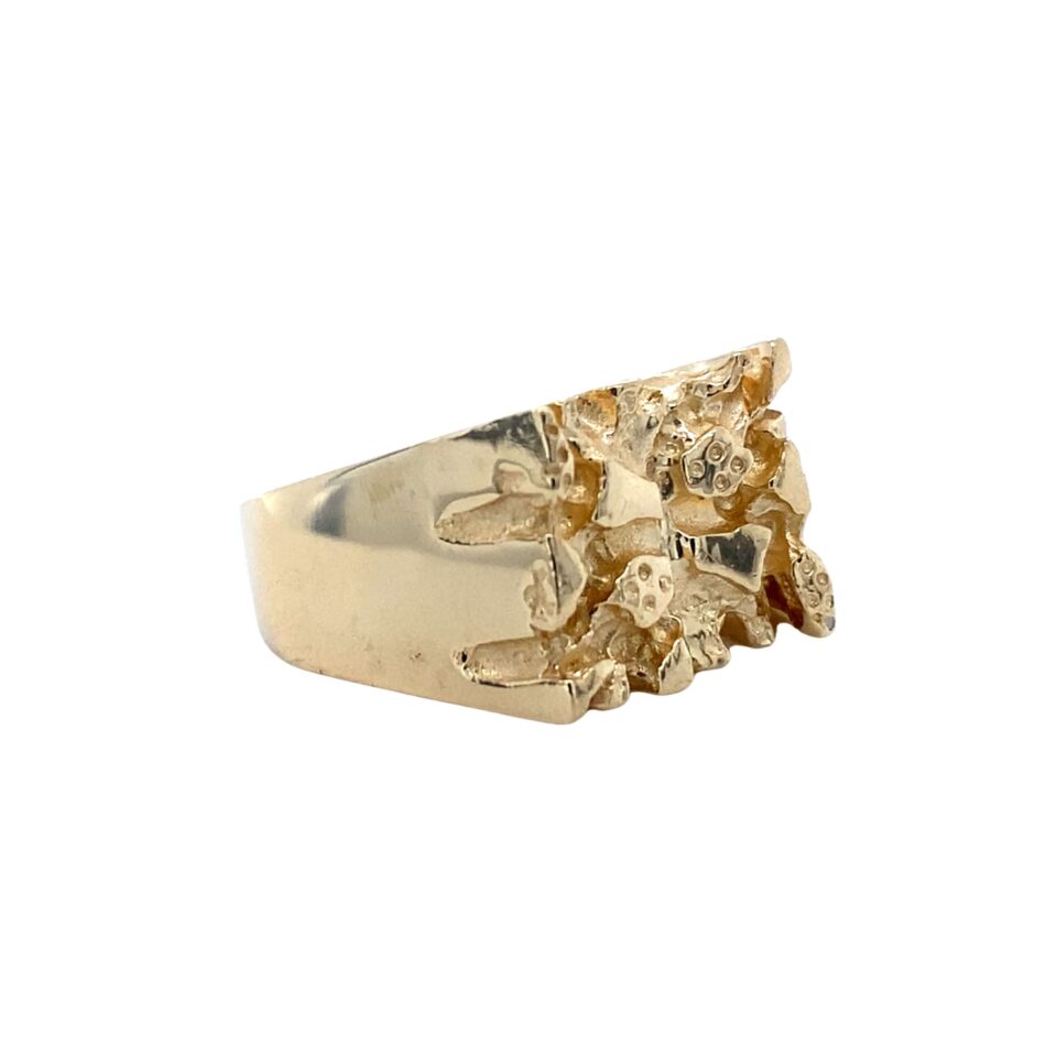 14K Gold Nugget Ring - Image 6