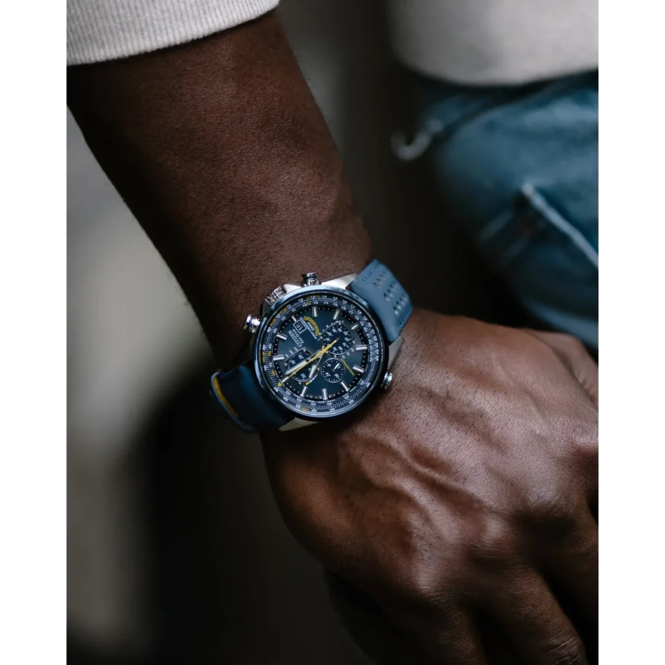 Citizen Eco-Drive World Chronograph A-T Blue Angels Edition Watch - Image 3