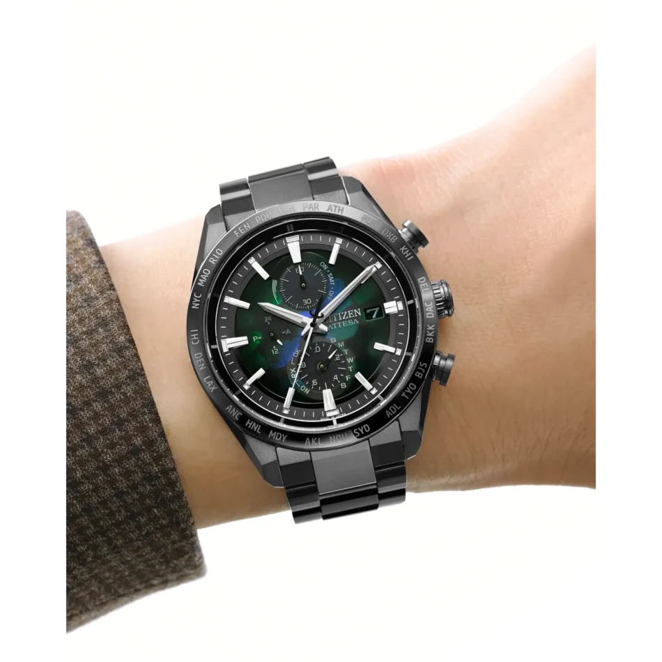 Citizen Eco-Drive Attesa with Iridescent Patterned Face - Image 4