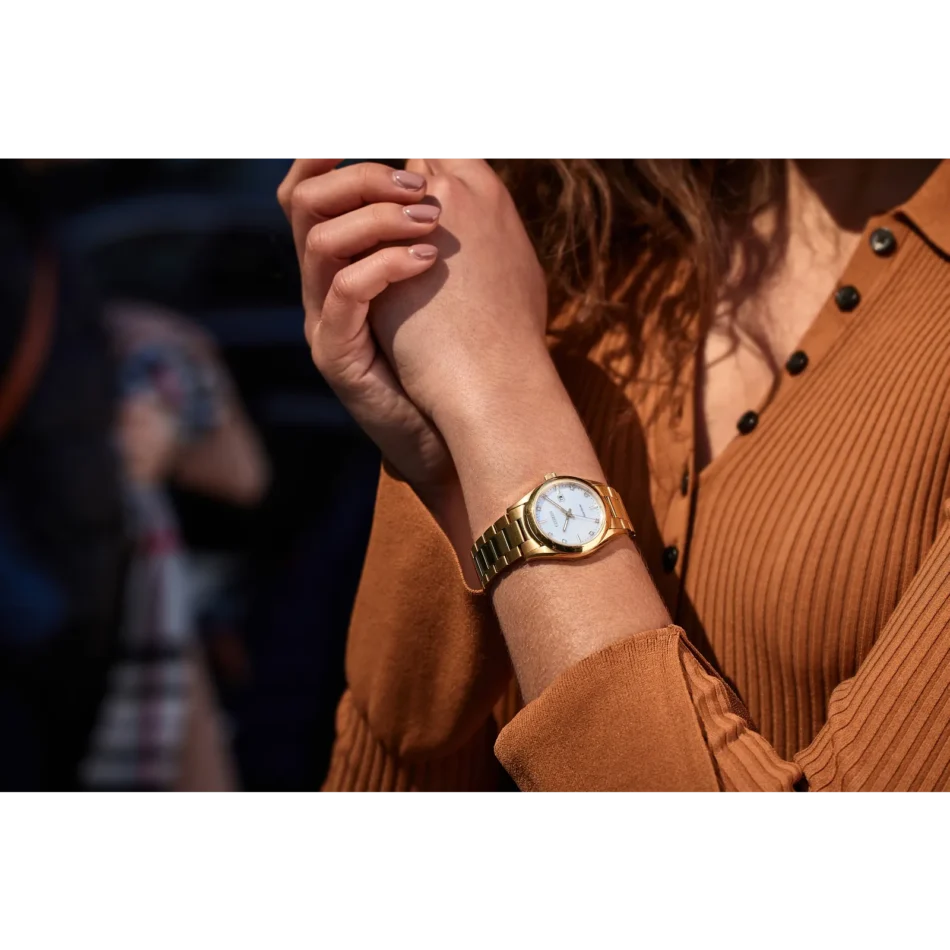 Citizen Eco-Drive Sport Luxury Watch with Mother-of-Pearl Dial - Image 4
