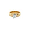 18K Gold .75ct Radiant Diamond Solitaire Ring