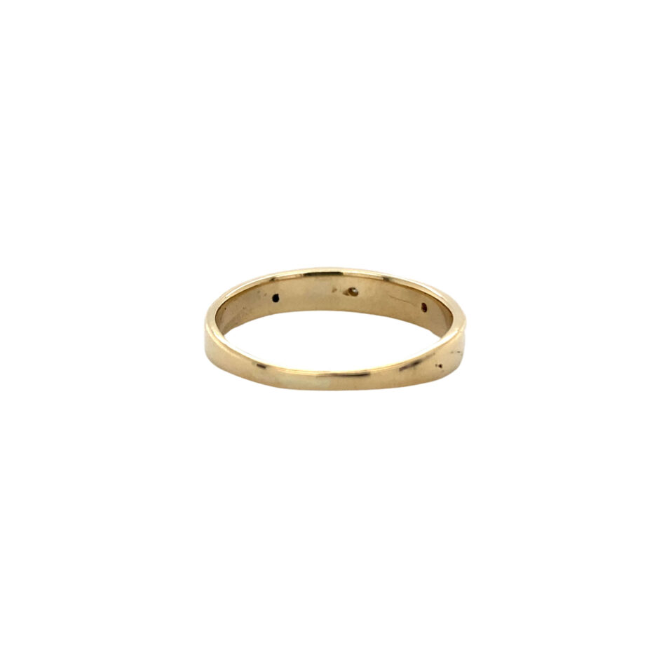 10K Gold Stylized Diamond Band - Image 4