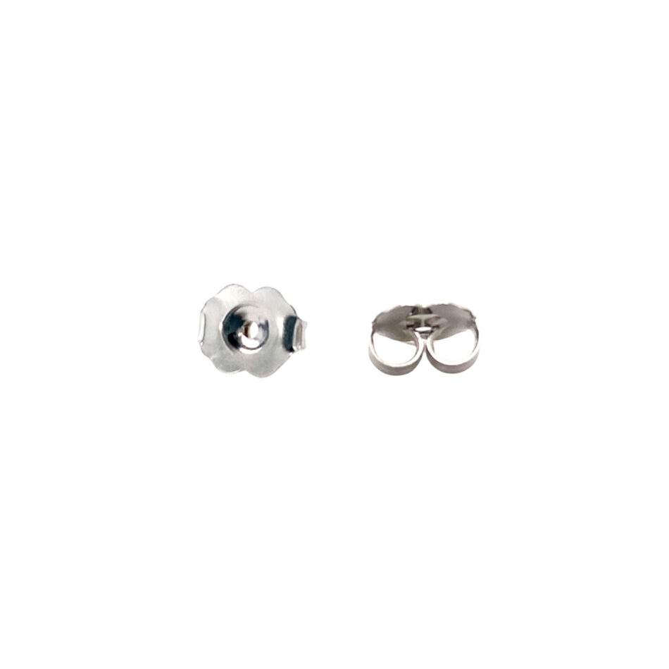 14K White Gold .40ctw Princess-Cut Diamond Stud Earrings - Image 7