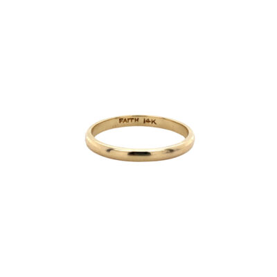 14K Gold 2mm Band