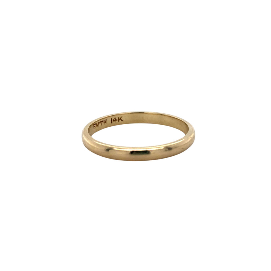 14K Gold 2mm Band - Image 6