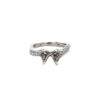 14K White Gold .26ctw Diamond Engagement Ring