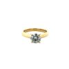 14K Gold .90 Carat Round Brilliant Diamond Solitaire Engagement Ring